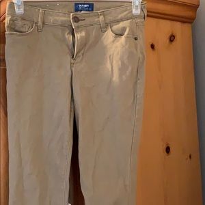 Khaki color jeans from Old Navy